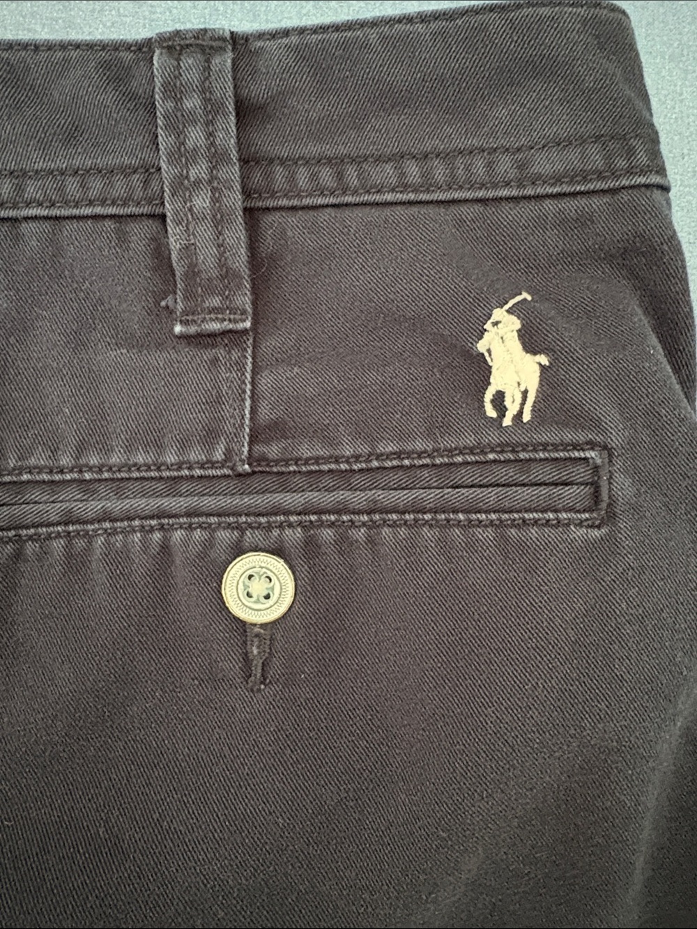 Polo Ralph Lauren Navy Blue Cotton Chino Shorts - Size 6 - Picture 6 of 9